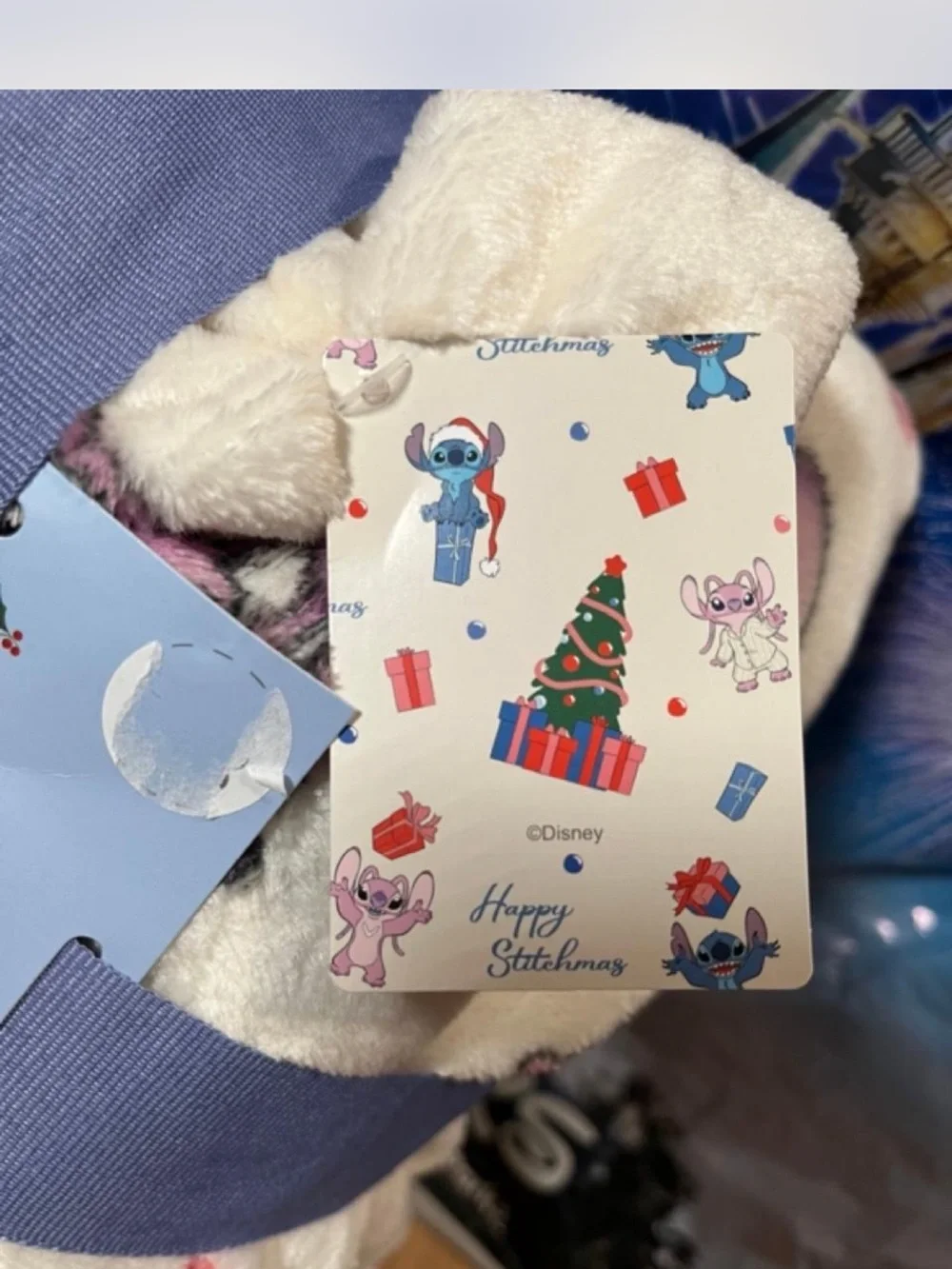 Disney Lilo & Stitch Angel Christmas Plush Throw Blanket  Primark Exclusive